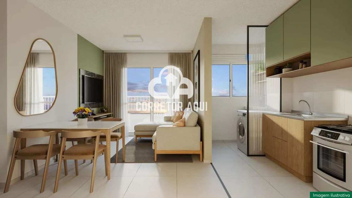 Apartamento à Venda no Residencial Autenticità com 2 Dormitórios em Santa Bárbara d’Oeste